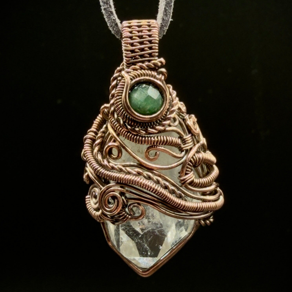 Forest Tale - Clear Quartz and Zoisite