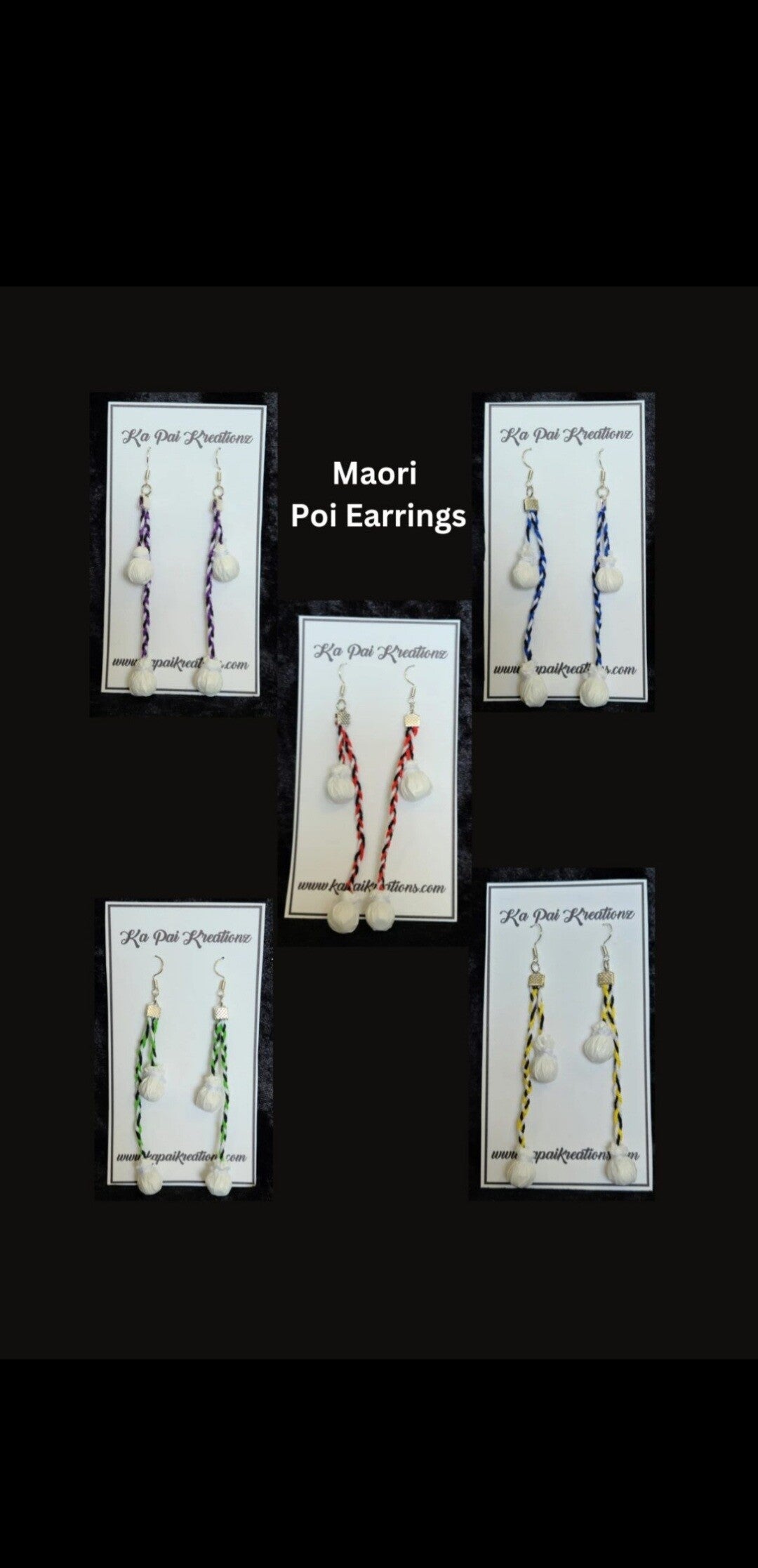 Miniature Poi Earrings