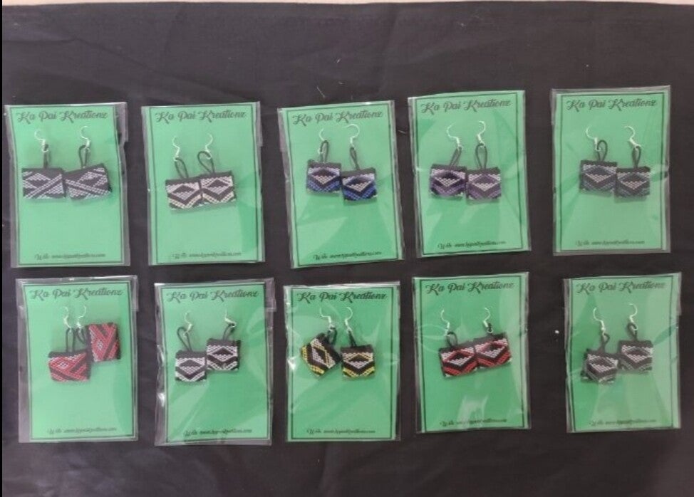 Maor Taniko Design Kete Shaped Earrings