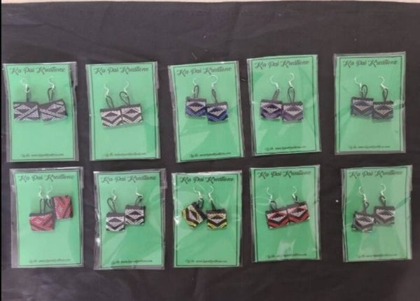 Maor Taniko Design Kete Shaped Earrings