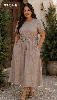 Mahana - Waist tie midi