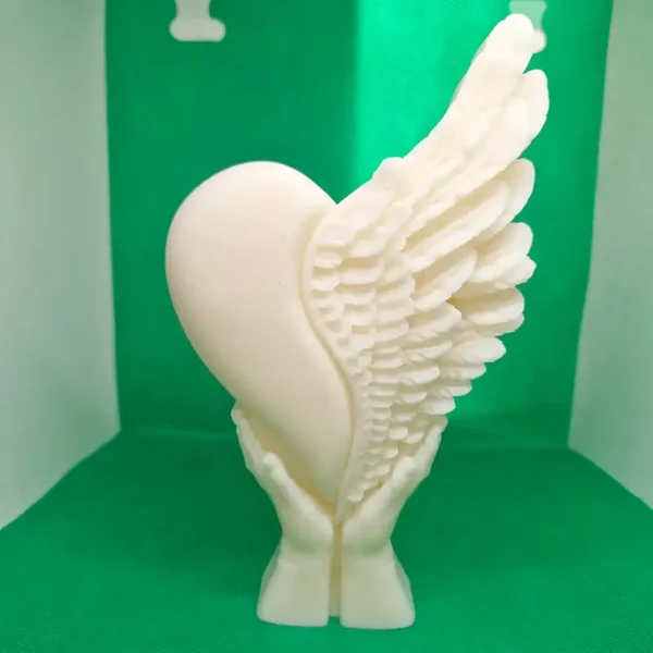 Bougie Cœur et Ailes d' Ange