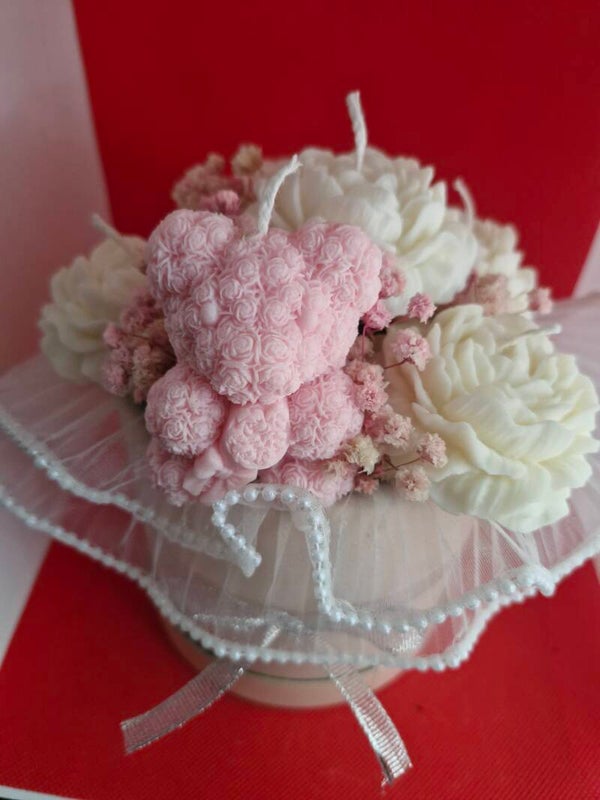 Bouquet ours avec fleur
