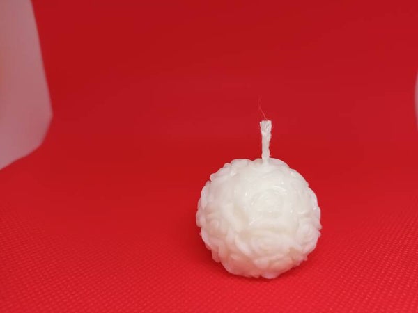 Bougie boule de fleur