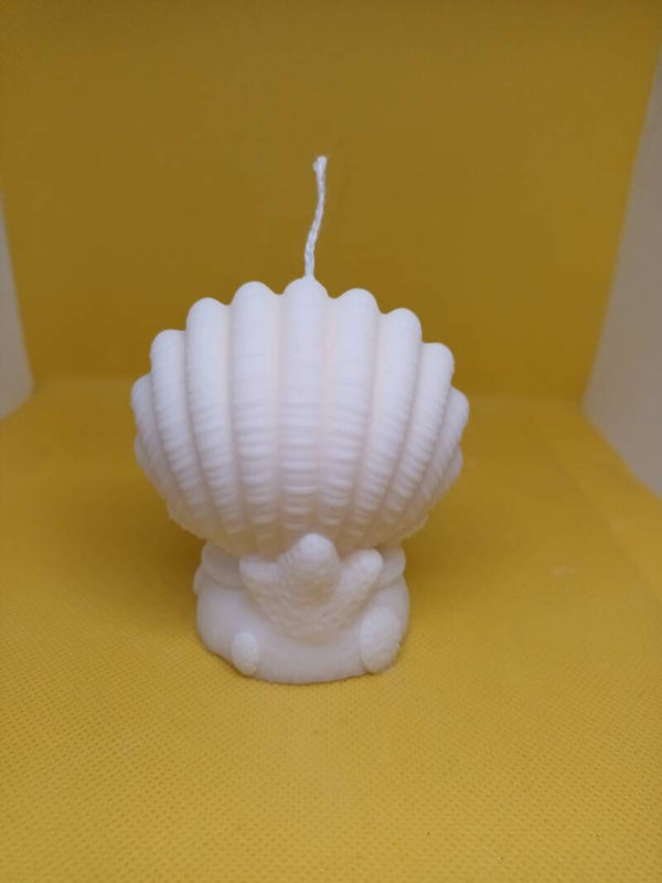 Bougie Coquillage avec Étoile de mer