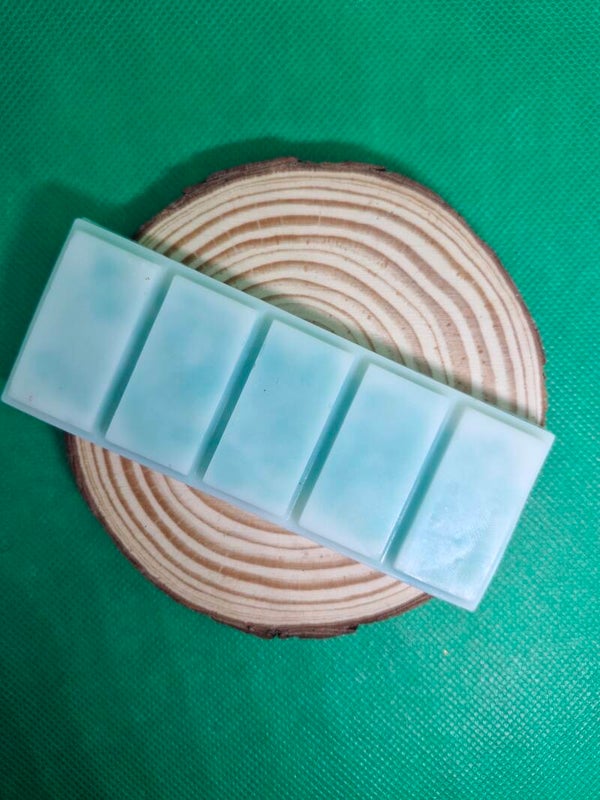 Snapbars marbré bleu et blanc