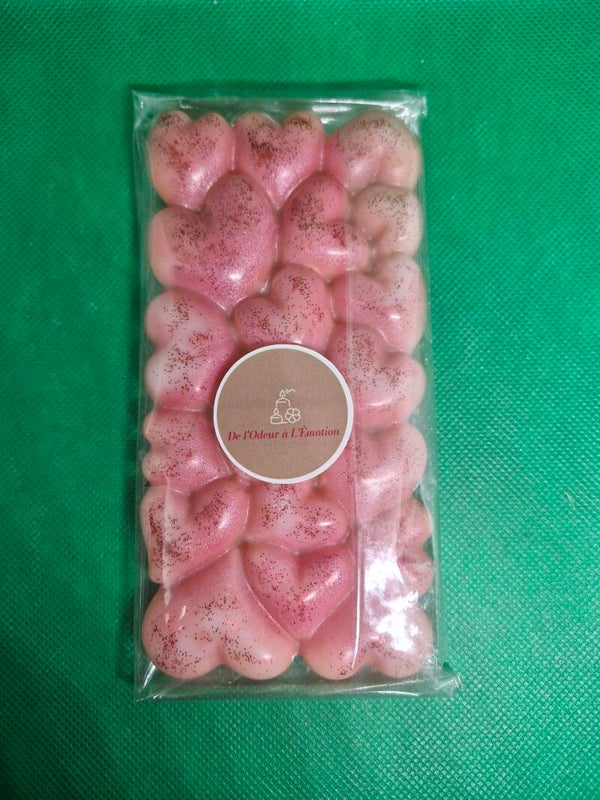 Fondant tablette de Chocolat en Cœurs