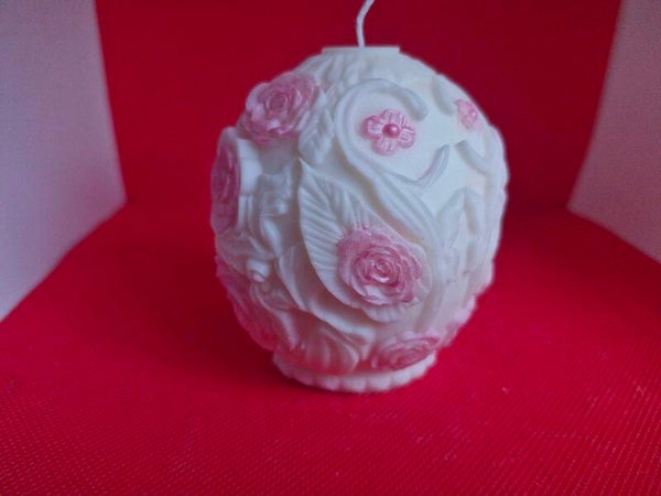 Bougie Œufs avec Roses