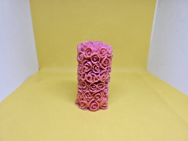 Bougie Love avec des Roses