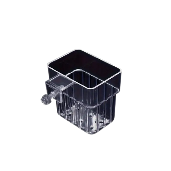 Plantenbakje met plastic schroef voor aan Aquarium