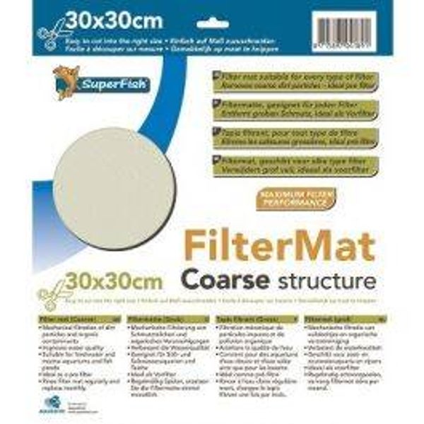 SuperFish FilterMat Coarse 30x30 cm