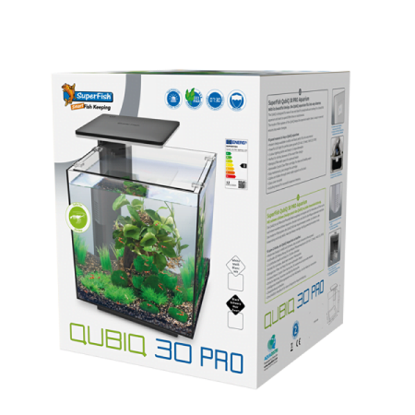 Superfish Qubiq 30 Pro 32x32x42.5 cm - Aquaria - Zwart