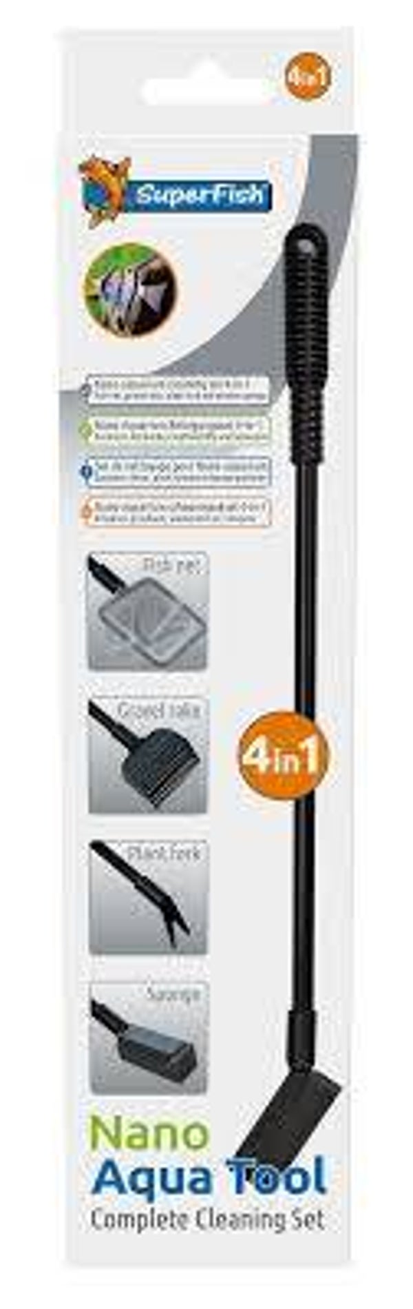 SuperFish Nano Aqua Tool 4-in-1 - Complete Cleaning Set