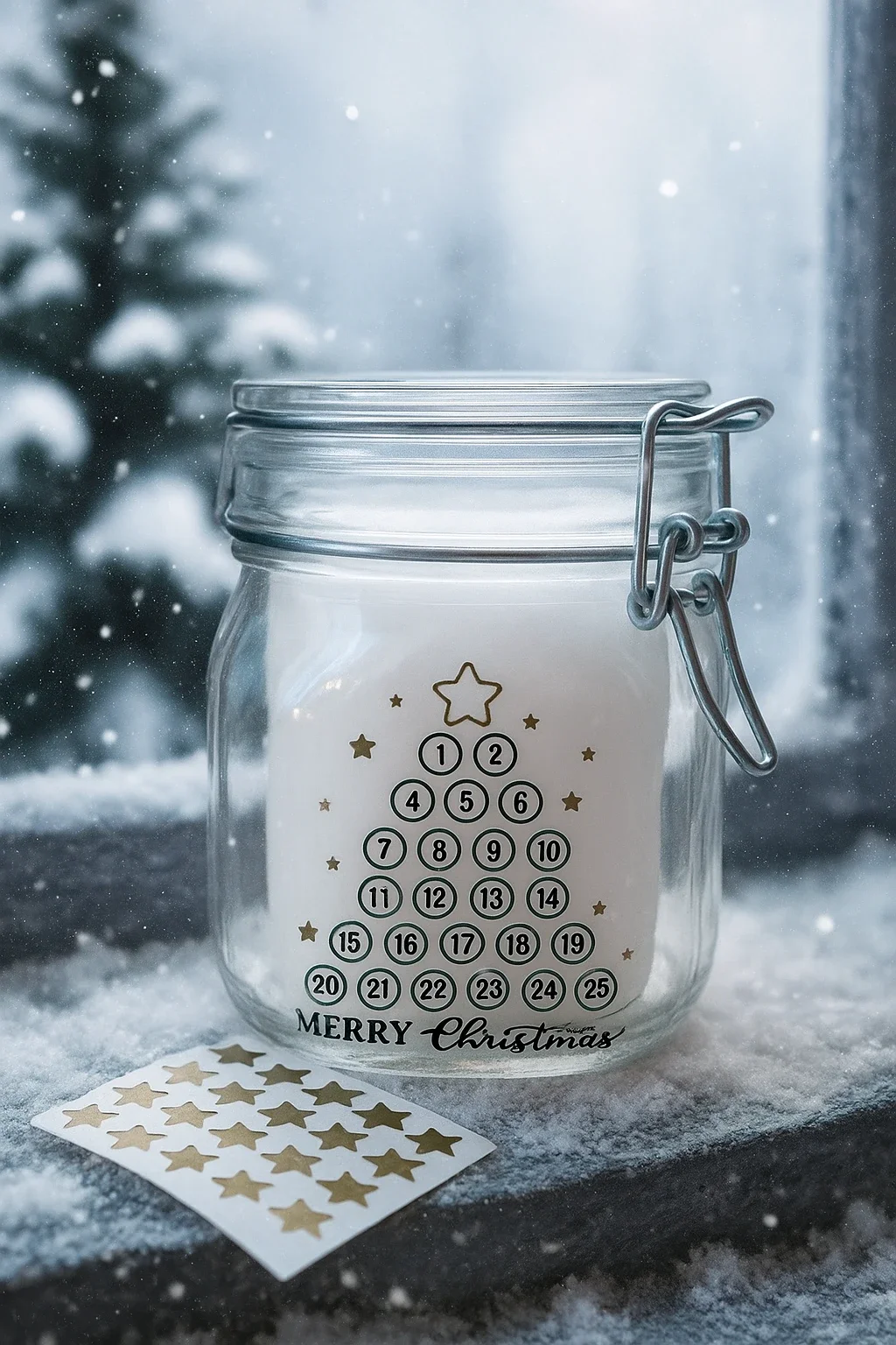 Adventskalender im Glas