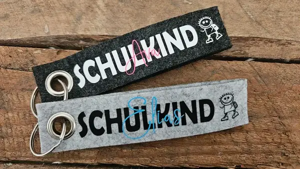 Filzschlüsselanhänger (Schulkind)