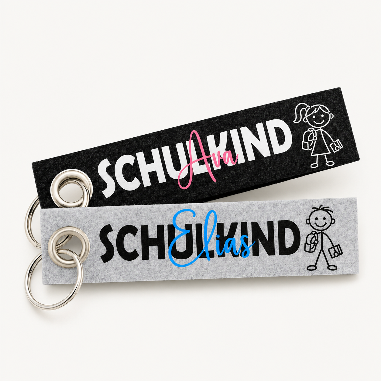 Filzschlüsselanhänger (Schulkind)