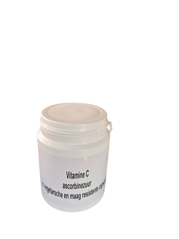 Vitamine C in capsules in vegetarische en maag resistente capsules 120 stuks