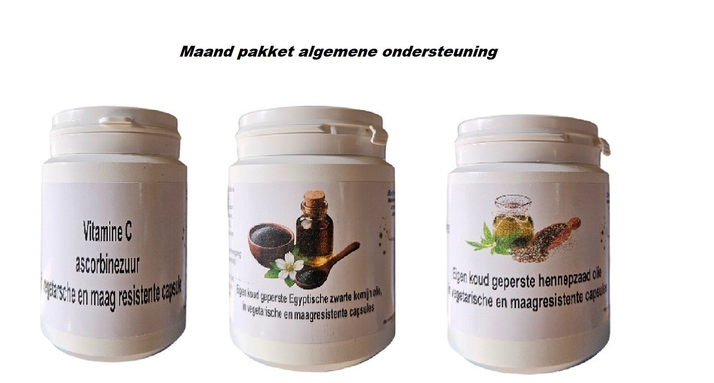 Maand pakket voor algemene ondersteuning