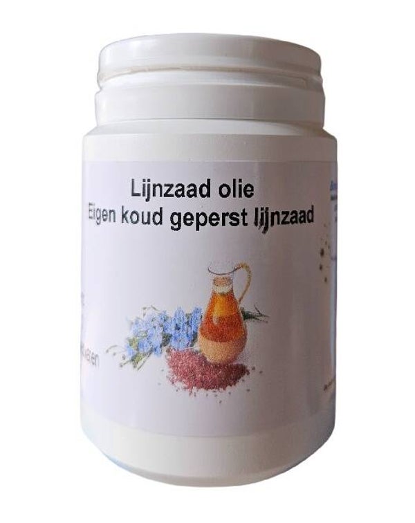 lijnzaad olie in 120 vegetarische en maagresistente capsules