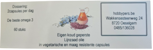 Eigen koud geperste lijnzaad olie - De beste omega3 !