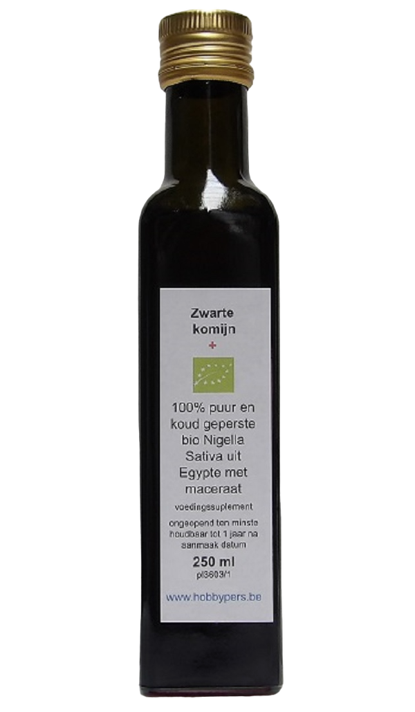 Zwarte komijn olie met maceraat van oregano 250 ml