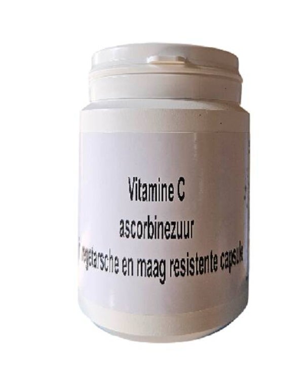 Vitamine C in capsules in vegetarische en maag resistente capsules 120 stuks