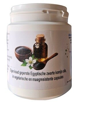 Zwarte komijn olie in vegetarische en maag resistente capsules 120 stuks