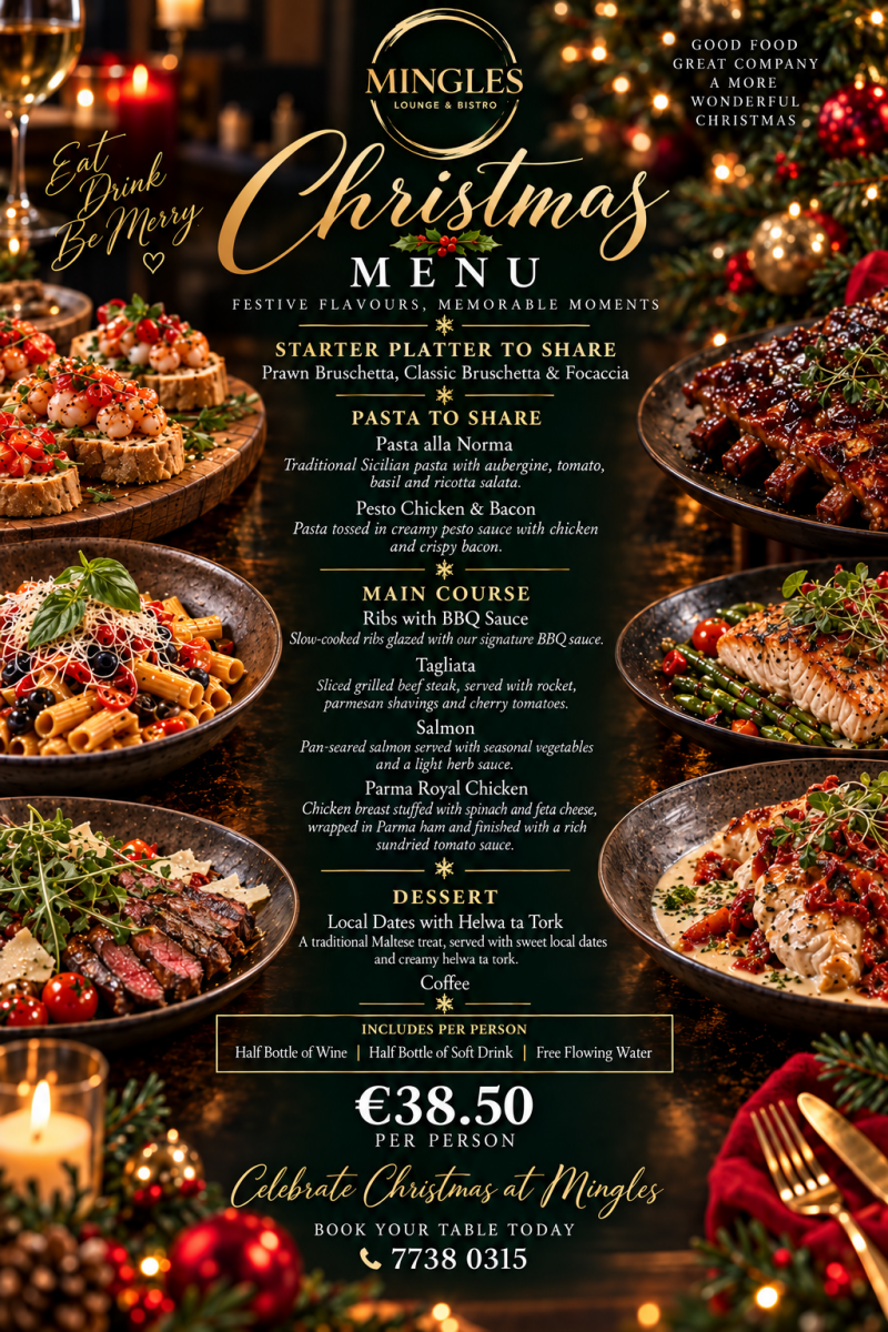 Set Menu B — €38.50 per person