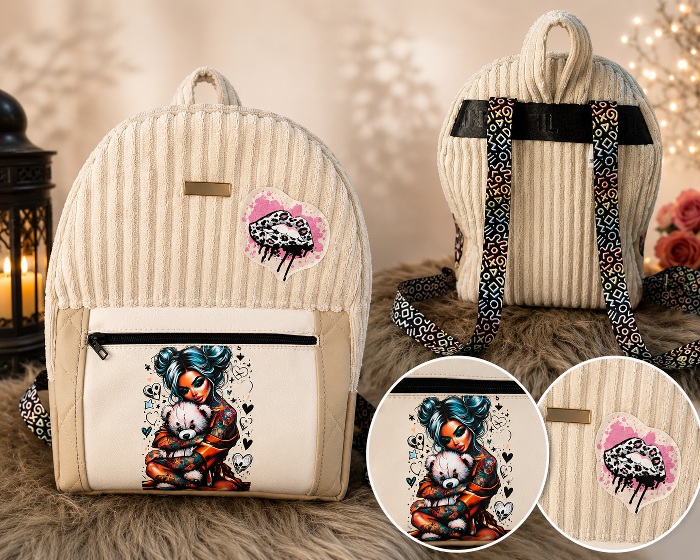 Rucksack"Tattoo Girl"