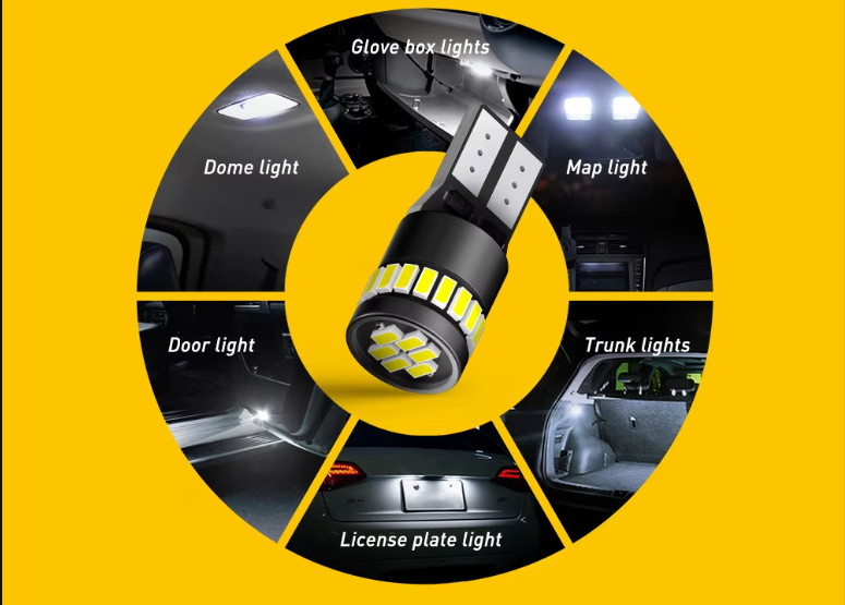 T10 LED W5W HAUT DE GAMME ampoules Canbus voiture 12V blanc