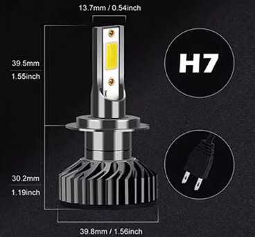 2 x LED ampoules blanches lampes de véhicule 12V 6500k 72W 12000LM