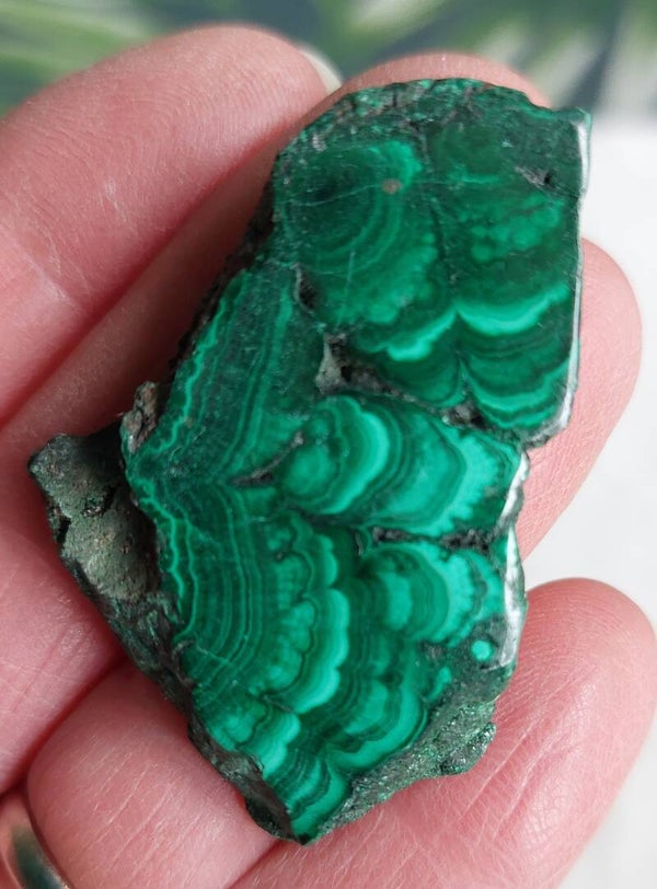 Malachiet schijfje 04
