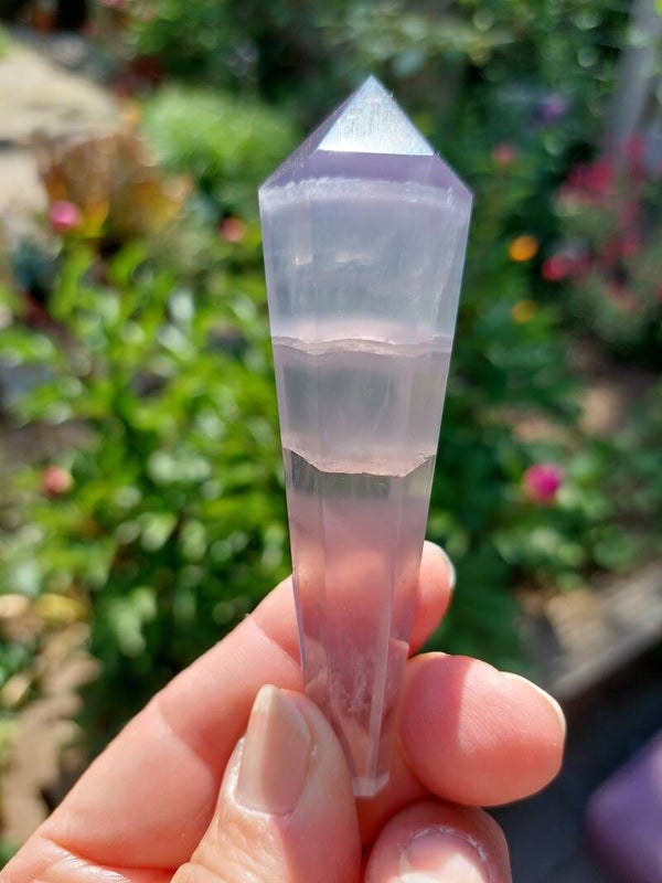 Lavendel fluoriet wand / staf 01