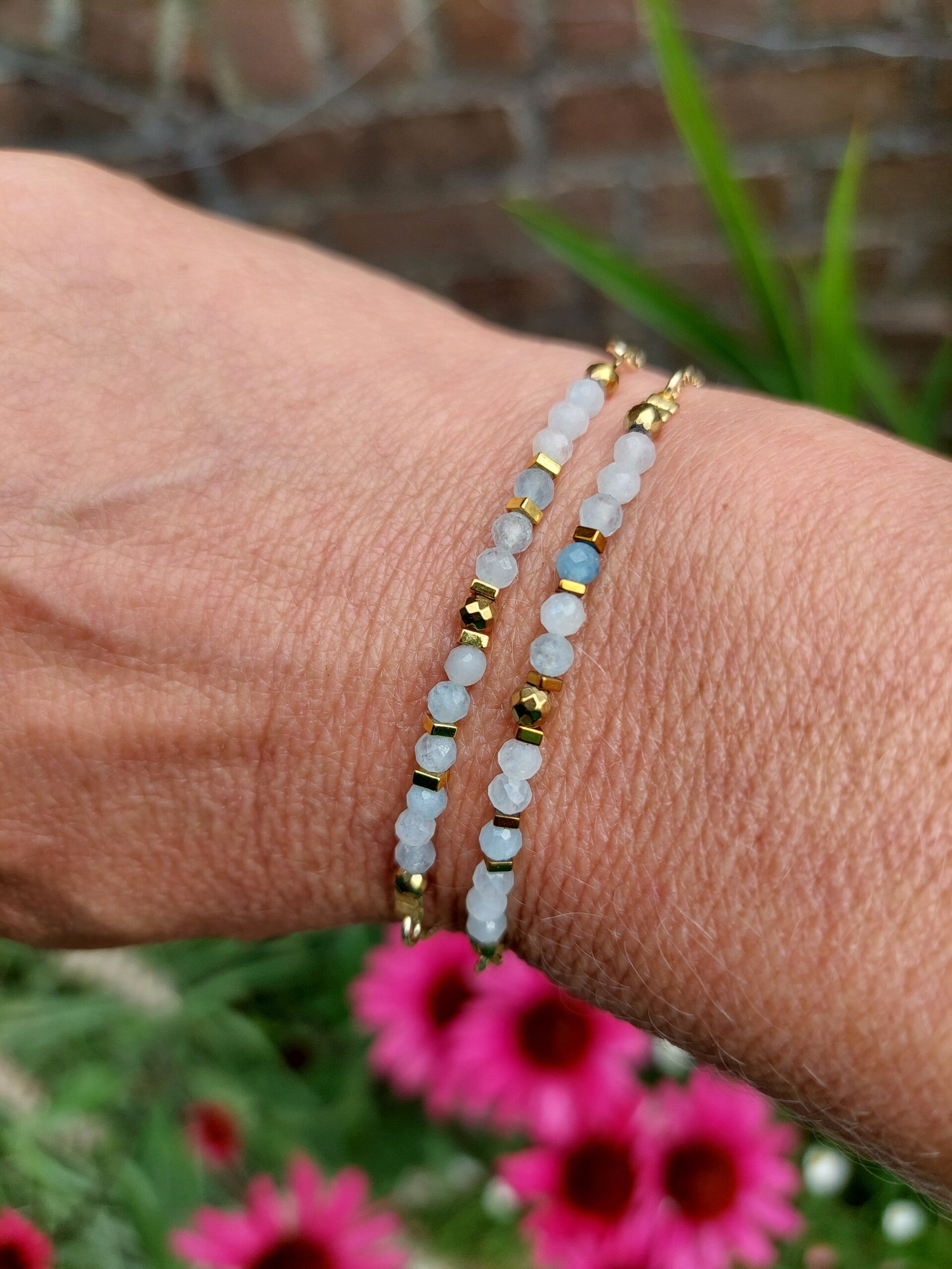 Aquamarijn armbandje