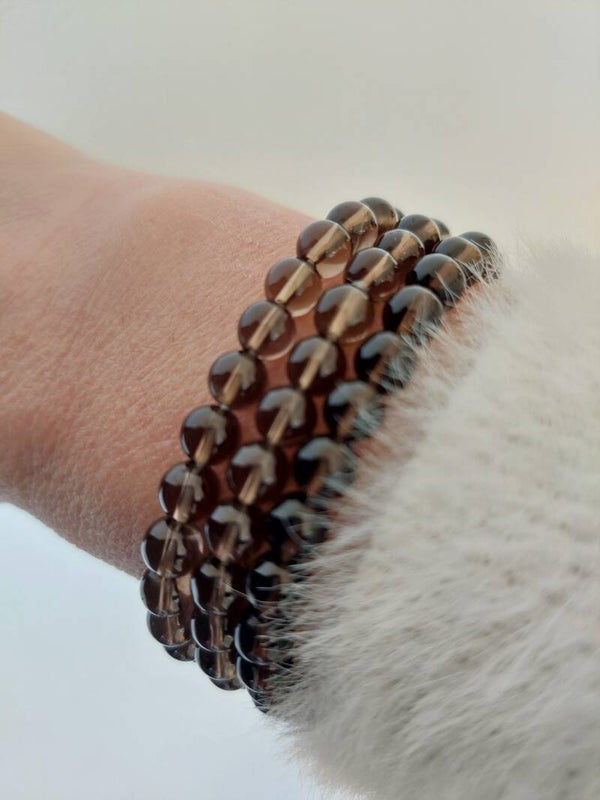 Rookkwarts powerbead 6 mm kraal