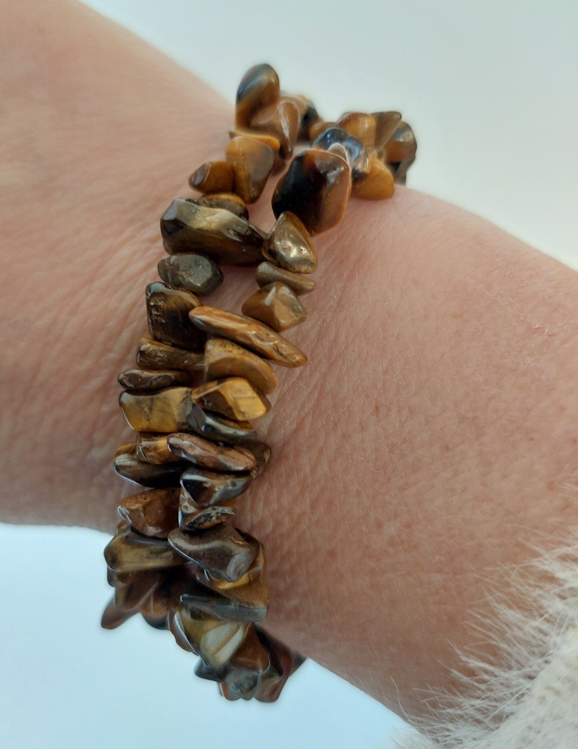 Tijgeroog splitarmbandje