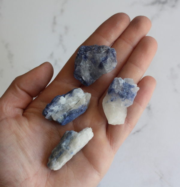 Dumortieriet in kwarts