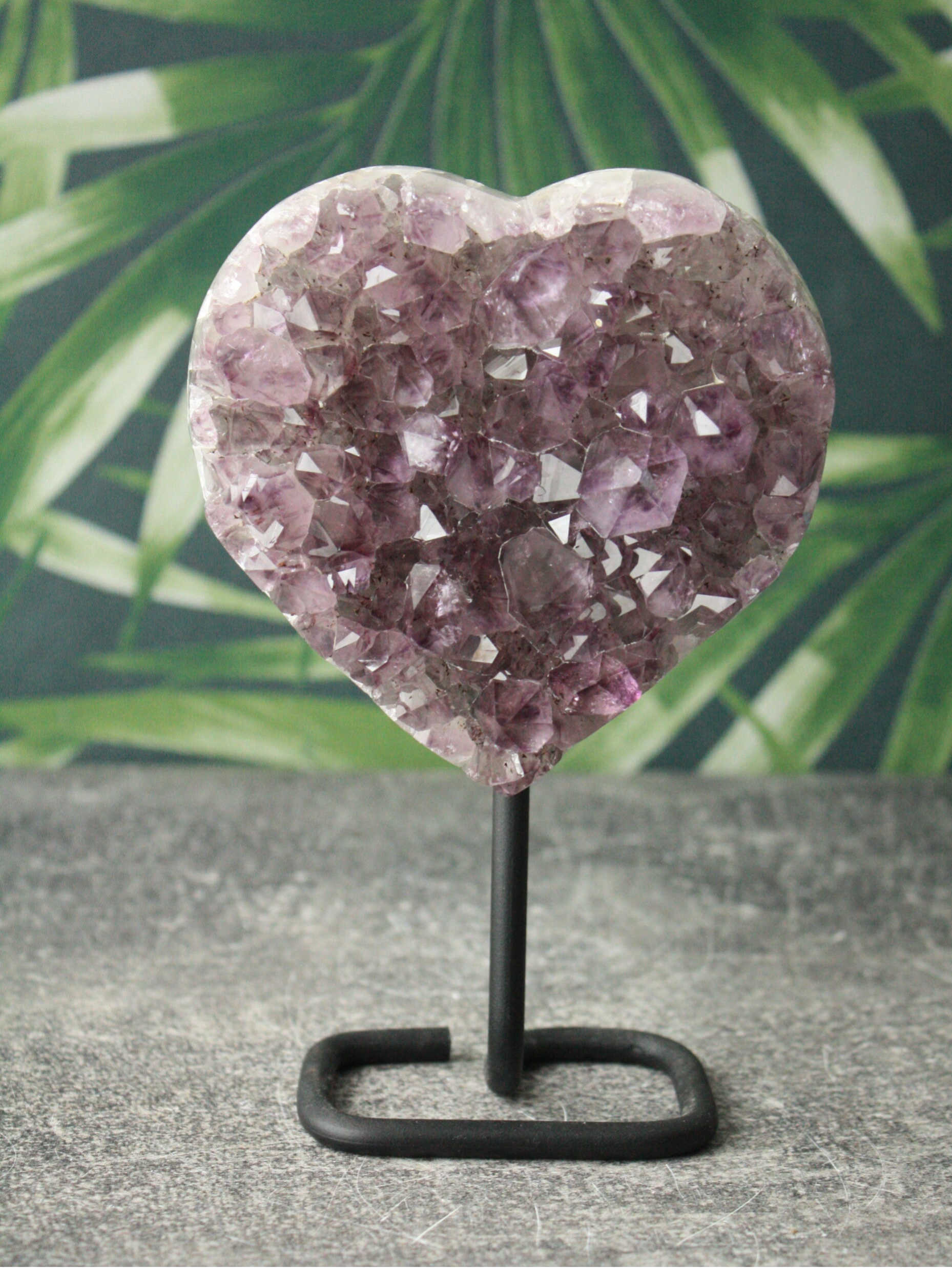 Amethist hart op standaard 04