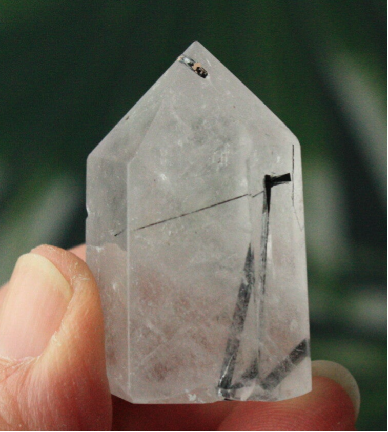 Toermalijn in kwarts toren 08