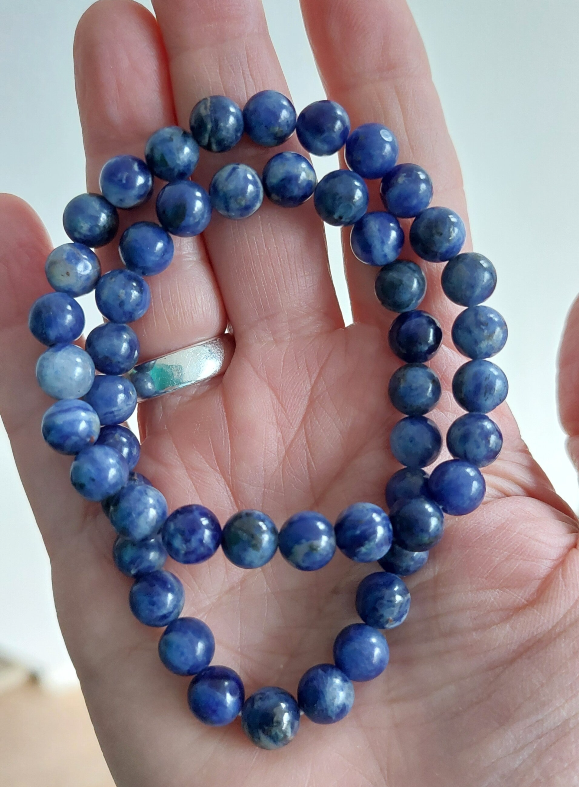 Sodaliet powerbead 8 mm (grote maat)