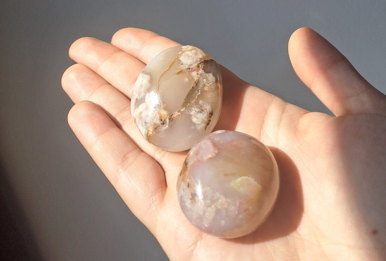 Bloem agaat handsteen