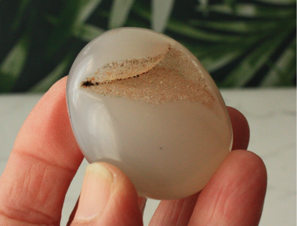 Druzy agaat handsteen