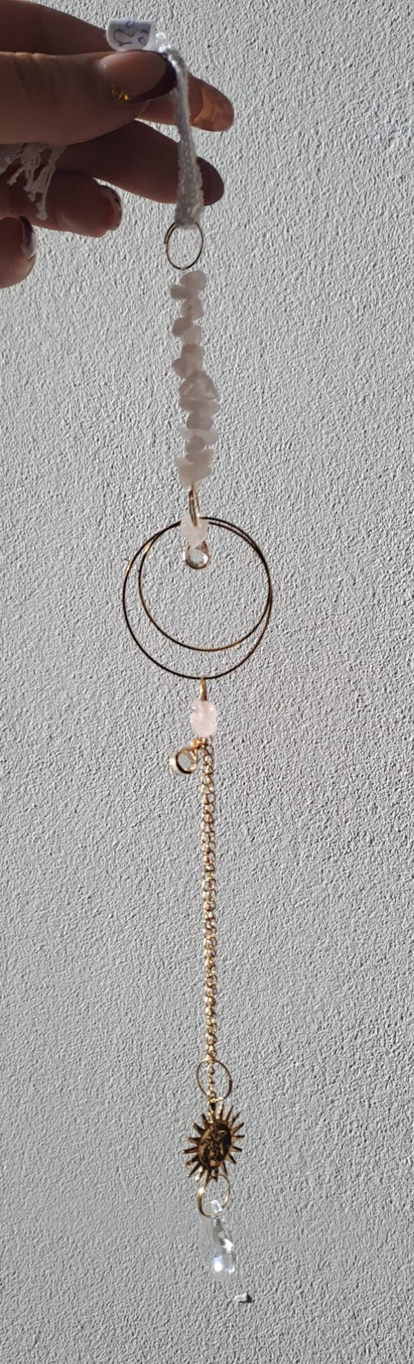 Rozenkwarts suncatcher 01