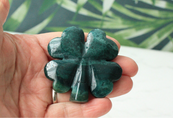 Mos agaat klavertje 4