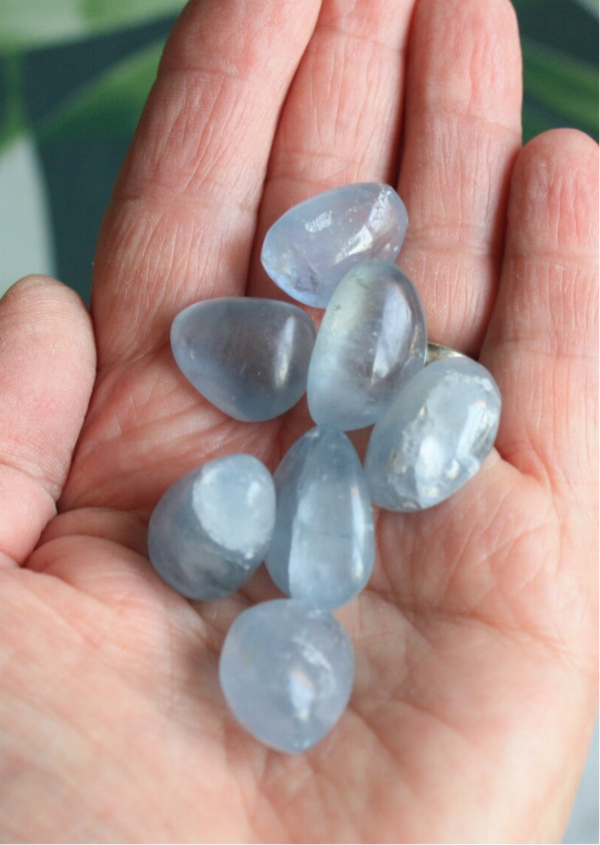 Celestien trommelsteen (M)