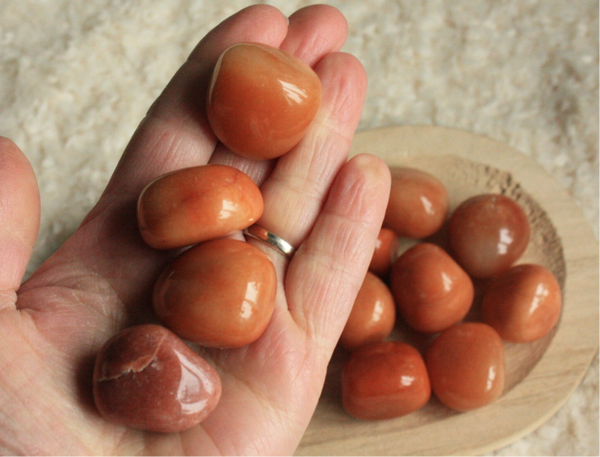 Rode aventurijn trommelsteen (M)