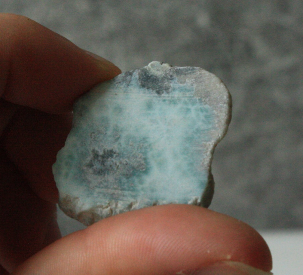 Larimar geslepen schijfje 01
