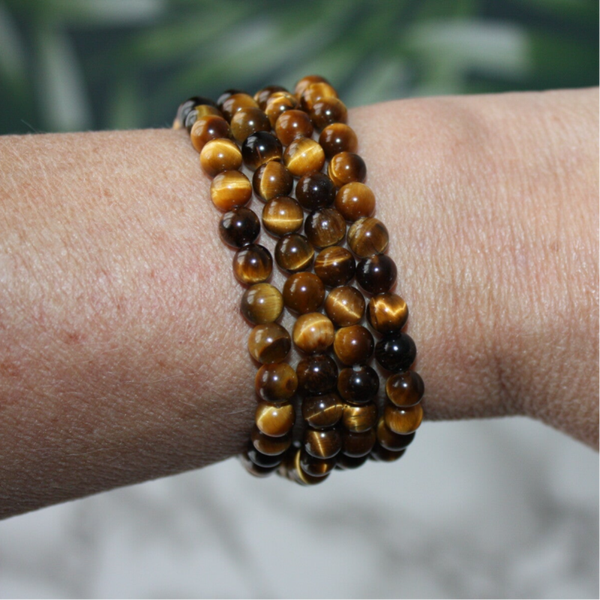 Tijgeroog powerbead 6 mm