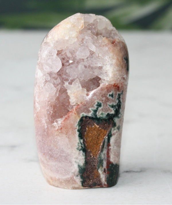 Roze amethist, chalcedoon freeform 03
