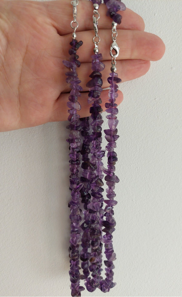 Amethist split ketting